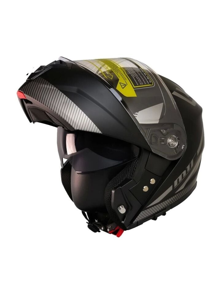 Mts 966 Wx20 Grey Çene Açılır Kask Gri