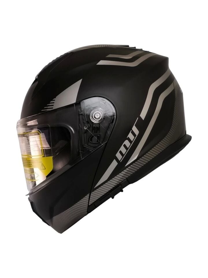 Mts 966 Wx20 Grey Çene Açılır Kask Gri