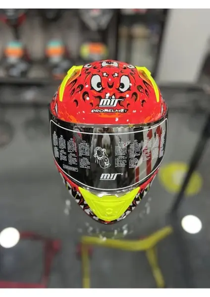 MTS FX-201 GlOSSY DEMAN SİLVER VİZÖRLÜ KAPALI KASK